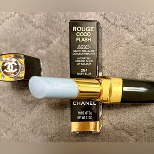 💯Auth CHANEL Rouge Coco Flash Lipstick #284 Baby Blue - Denim Collection RARE!!